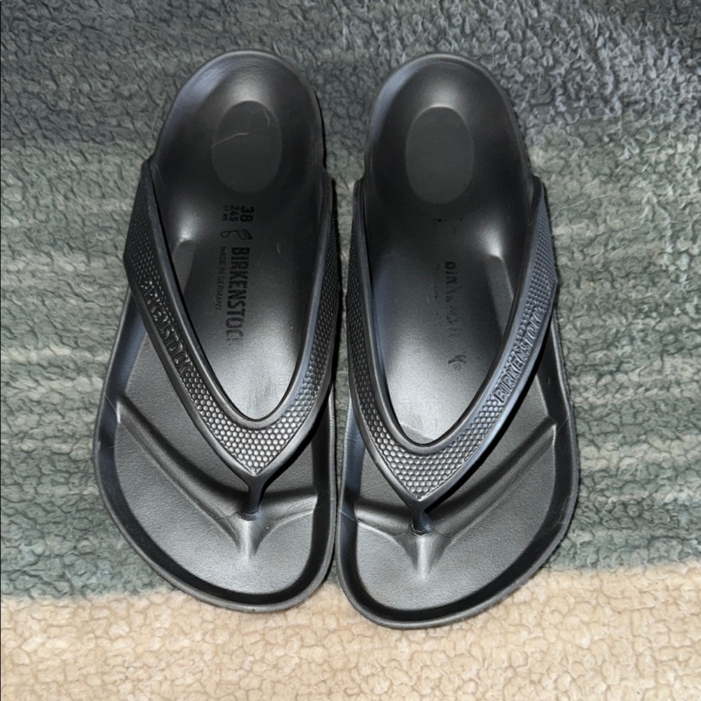 Birkenstock Dark Gray Flip Flops